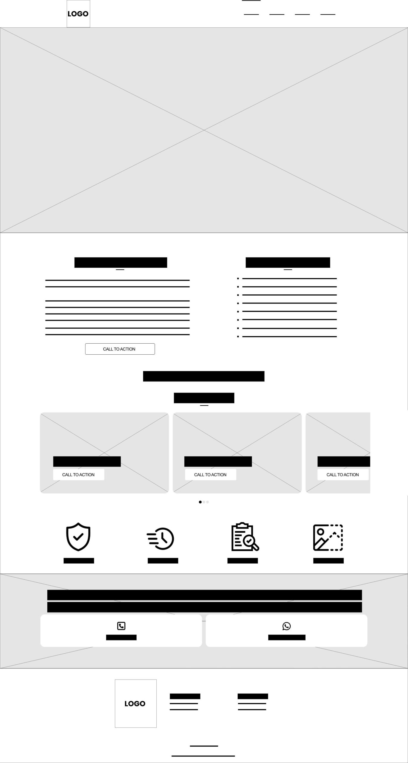 Bart de Aannemer - wireframe One page Wordpress website